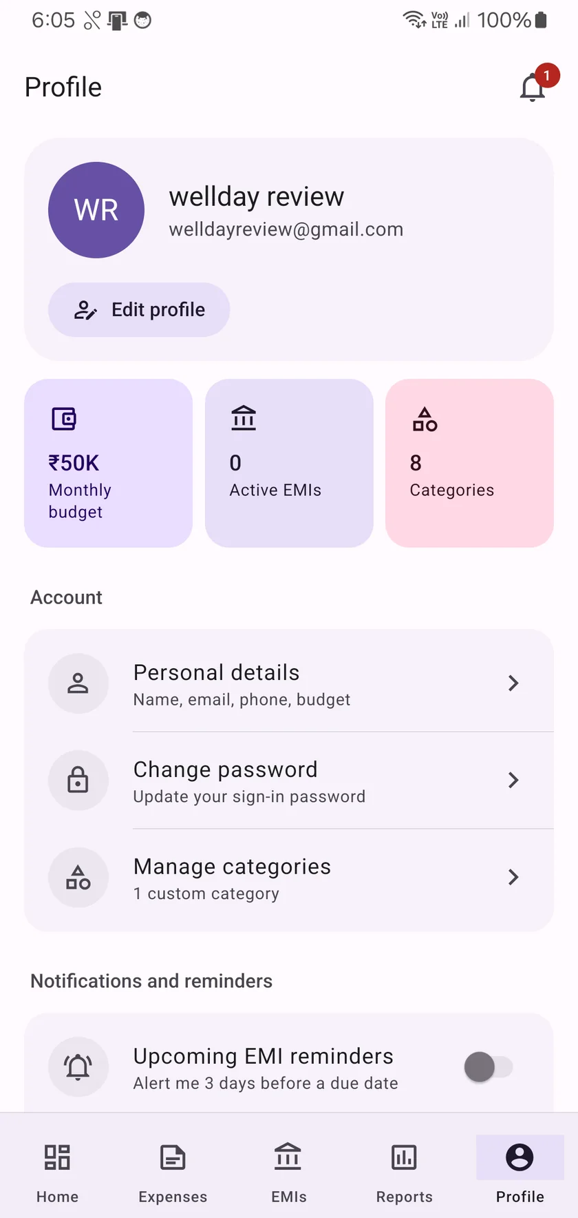 Profile and cloud sync